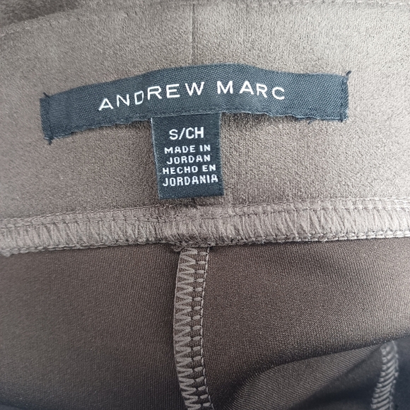 Andrew Marc Brown Faux Suede Pull On Pants - Picture 11 of 11